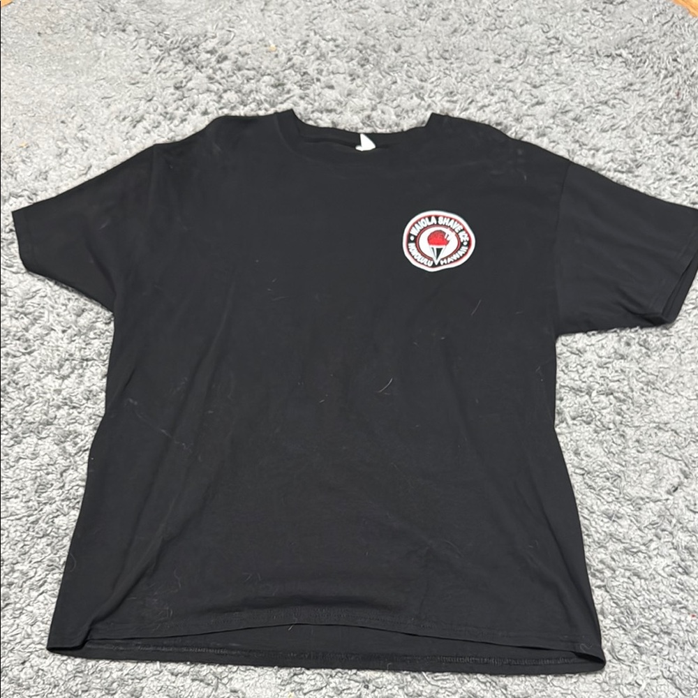 Hanes Black Short Sleeve Tee with Logo